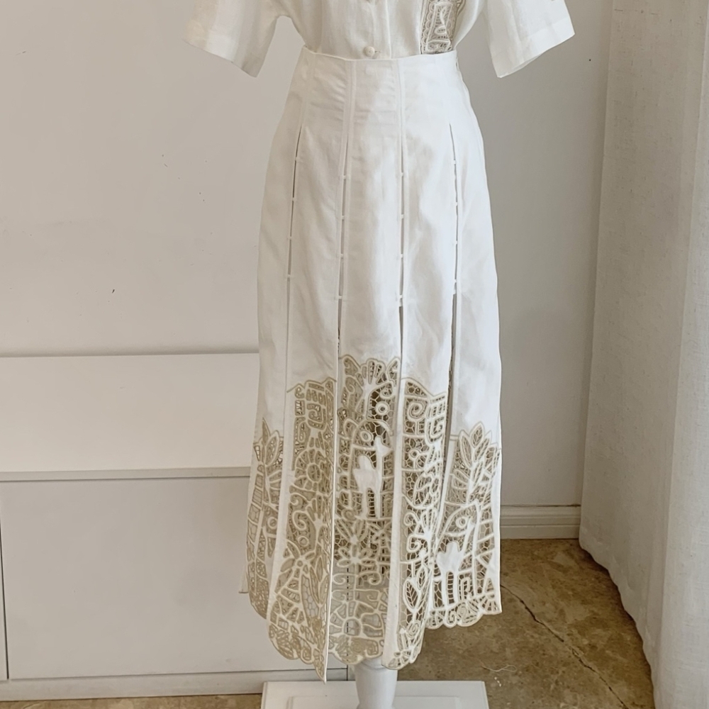 ALEMAIS Rosemary Embroidered Skirt - Picture 7 of 10